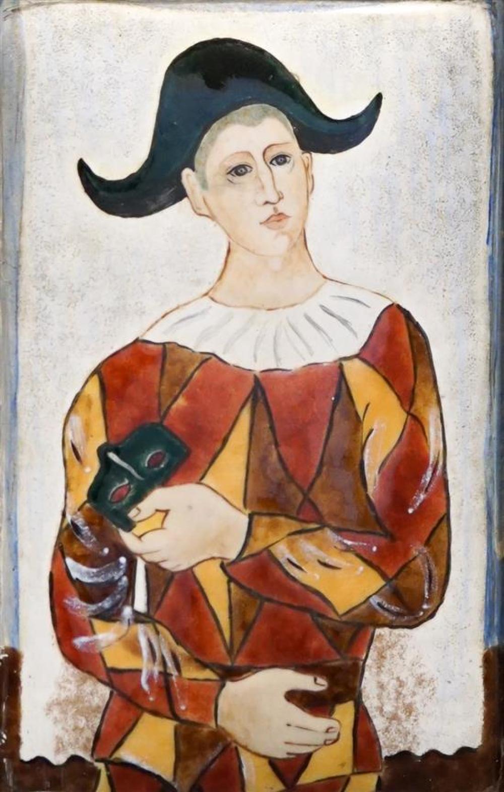 AFTER PICASSO, JESTER, ENAMEL ON