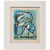 AFTER PICASSO "NUDE BATHER" LI