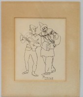 AFTER PICASSO "PIERROT AND HAR