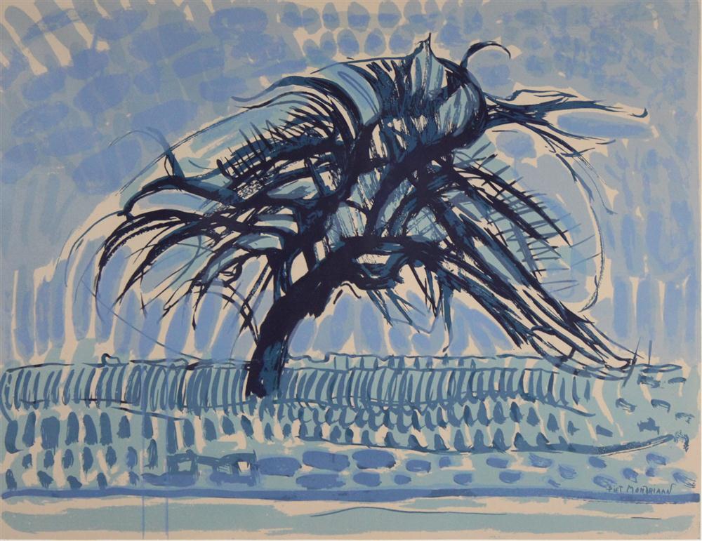 AFTER PIET MONDRIAN L'ARBRE BLEU