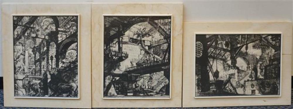 AFTER PIRANESI, THREE ASSORTED