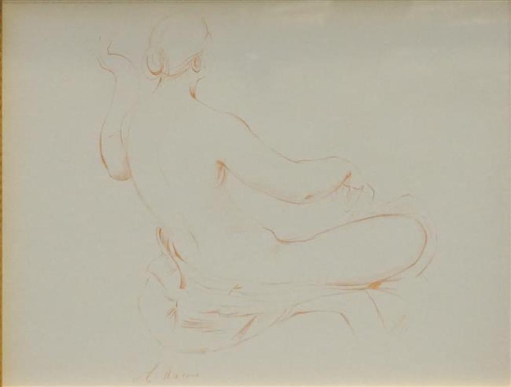 AFTER RACINE, SEATED NUDE FEMALE,