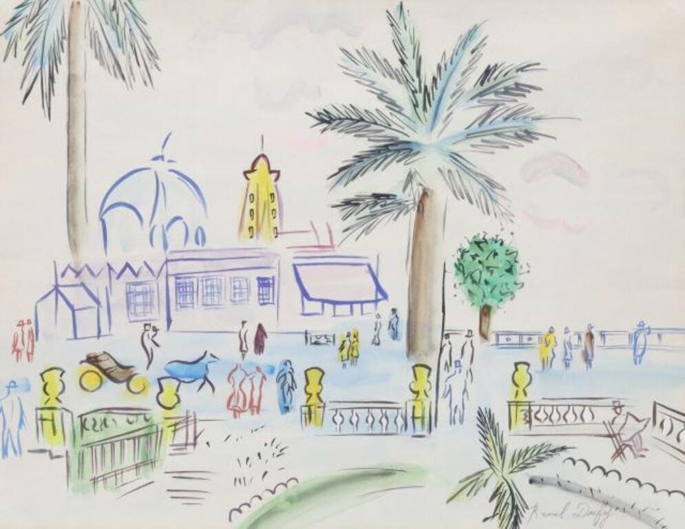 AFTER RAOUL DUFY WATERCOLOR