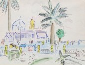 AFTER RAOUL DUFY WATERCOLOR CA