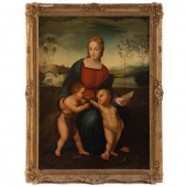 AFTER RAPHAEL. "MADONNA DEL CA