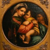 AFTER RAPHAEL OIL ON CANVAS MA