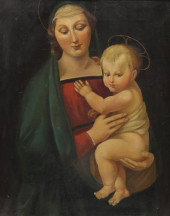 AFTER RAPHAEL PAINTING MADONNA