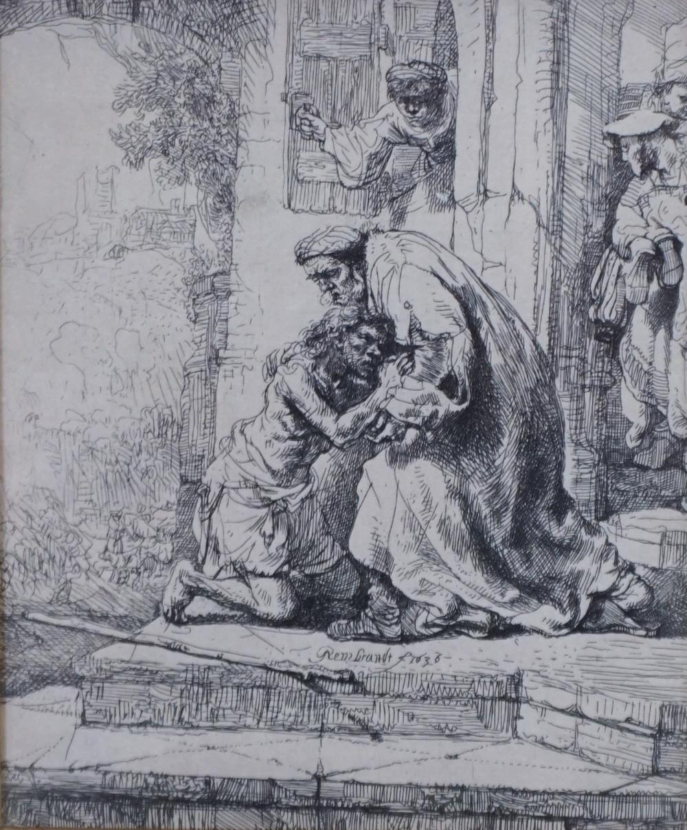 AFTER REMBRANDT, BEGGAR, PRINT,