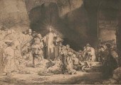 AFTER REMBRANDT CHRIST HEALING