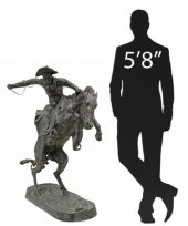 AFTER REMINGTON BRONZE 'BRONCO