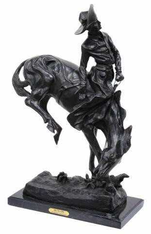AFTER REMINGTON 'THE OUTLAW' BRONZE