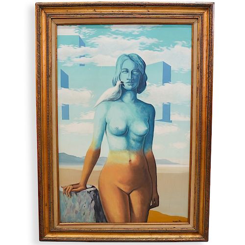 AFTER RENE MAGRITTE OIL ON