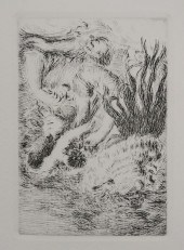AFTER RENOIR ETCHING LE CHAPEA