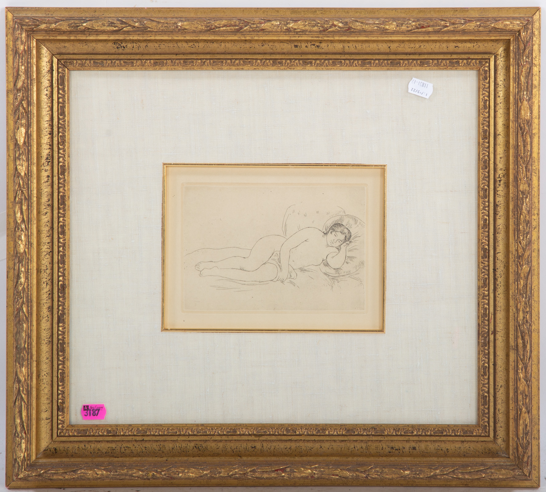 AFTER RENOIR. RECLINING NUDE,