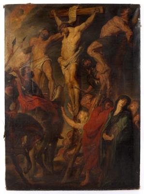After Rubens/Le Coup de Lance/oil