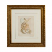 AFTER S. DALI WOODBLOCK ENGRAV