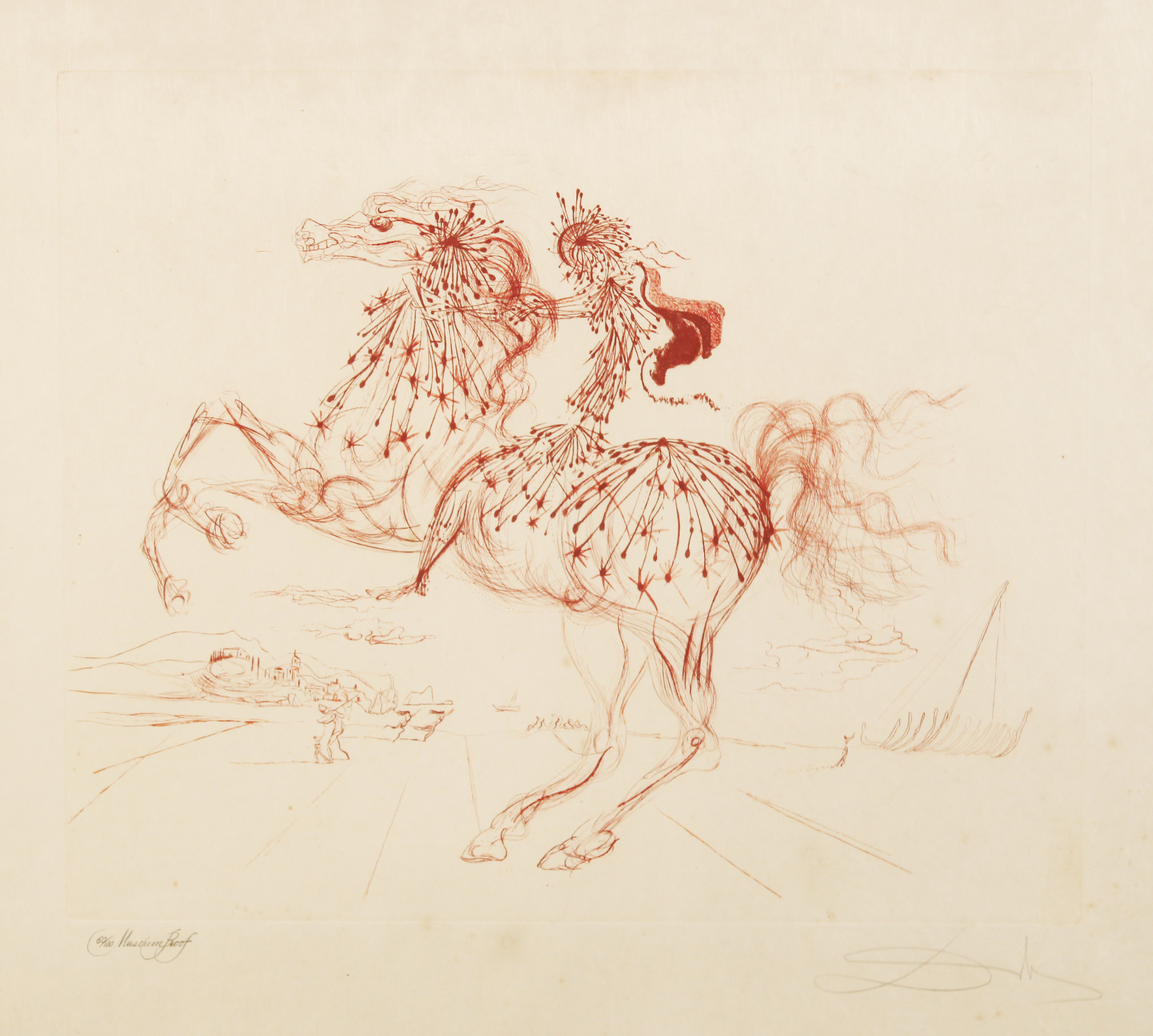 AFTER SALVADOR DALI Color etching