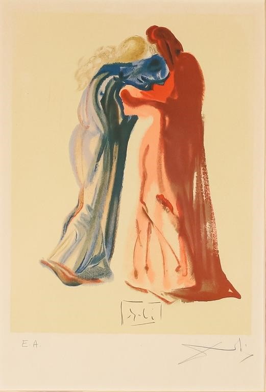 AFTER SALVADOR DALI COLOR WOODCUT
