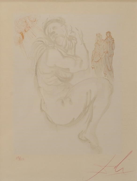 AFTER SALVADOR DALI LITHOGRAPH