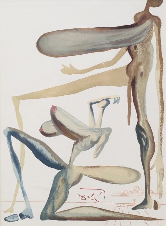 AFTER SALVADOR DALI WOODCUT