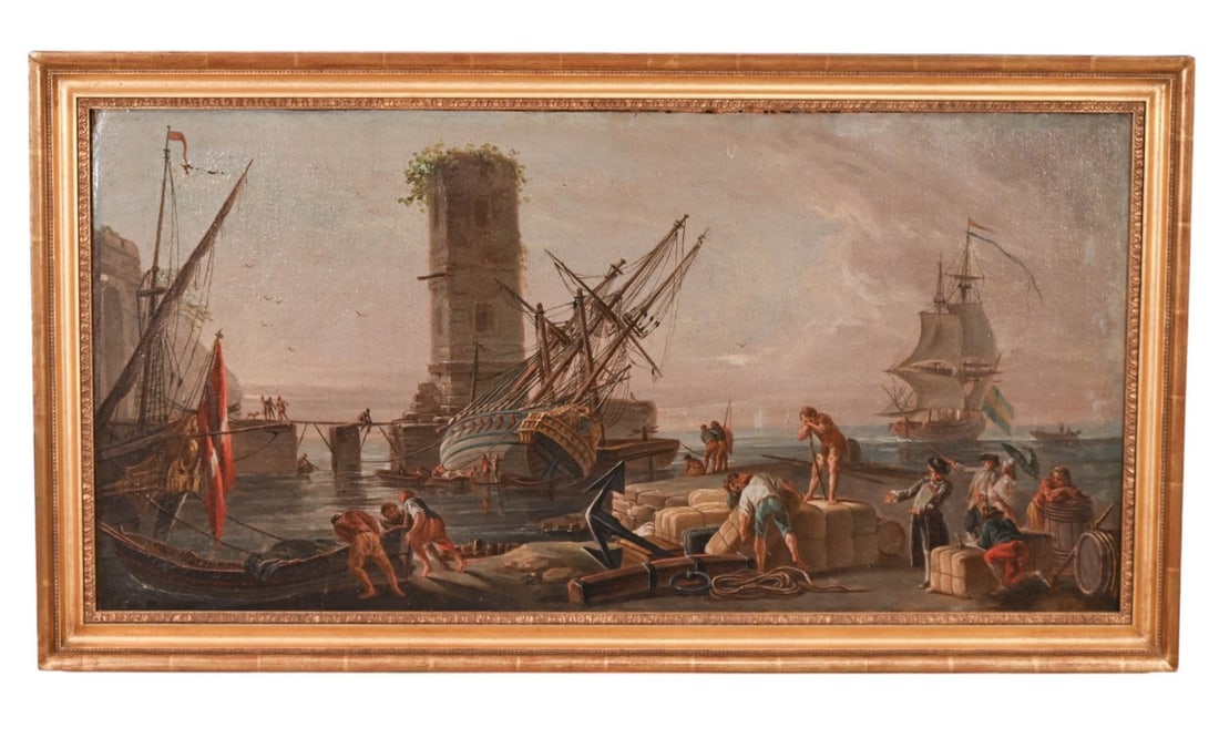 AFTER SALVATOR ROSA HARBOR SCENE