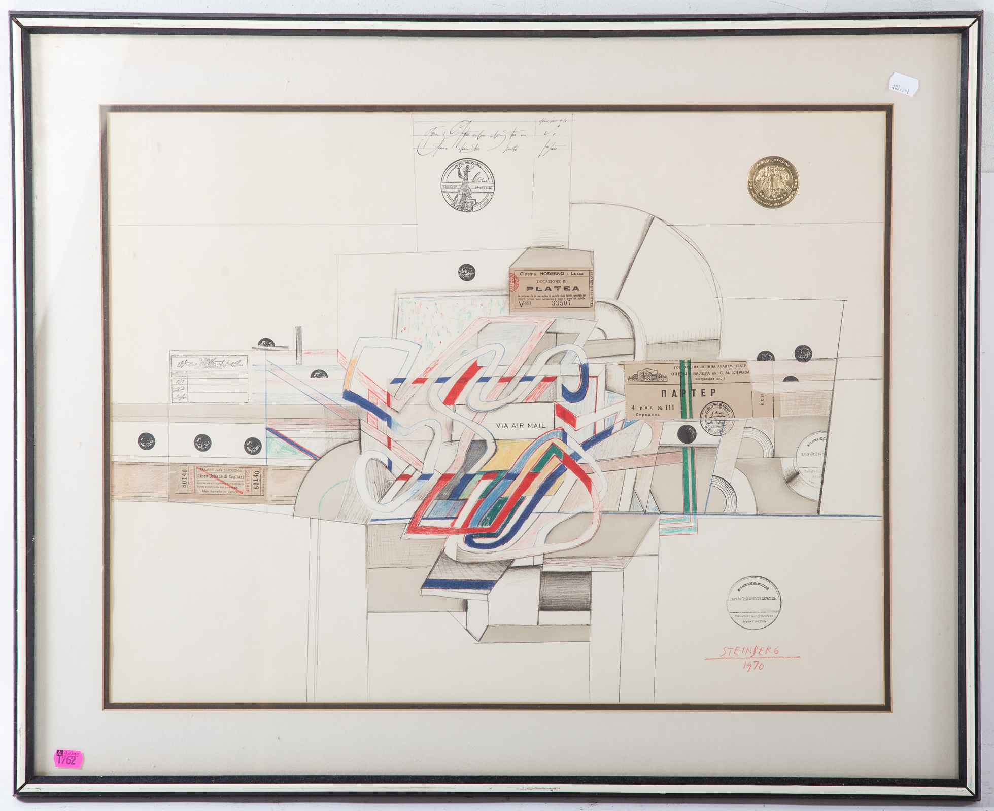 AFTER SAUL STEINBERG. "VIA AIR