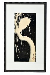 AFTER SHOSON OHARA: EGRET ON S