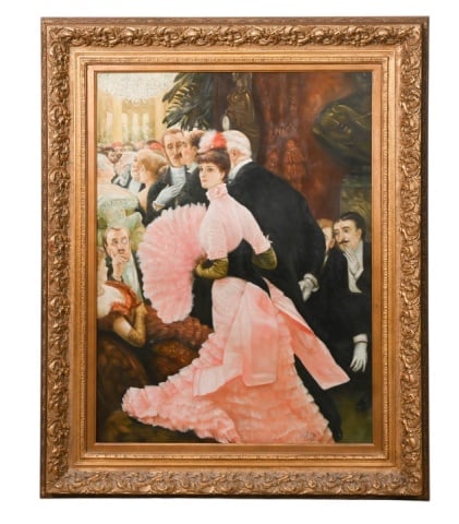 AFTER THE JAMES TISSOT PAINTING OIL