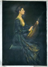 After Thomas Dewing Oil Painti