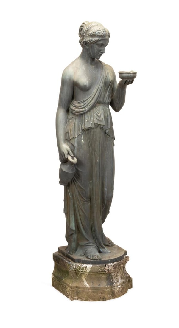 AFTER THORVALDSEN, 'HEBE', BRONZE