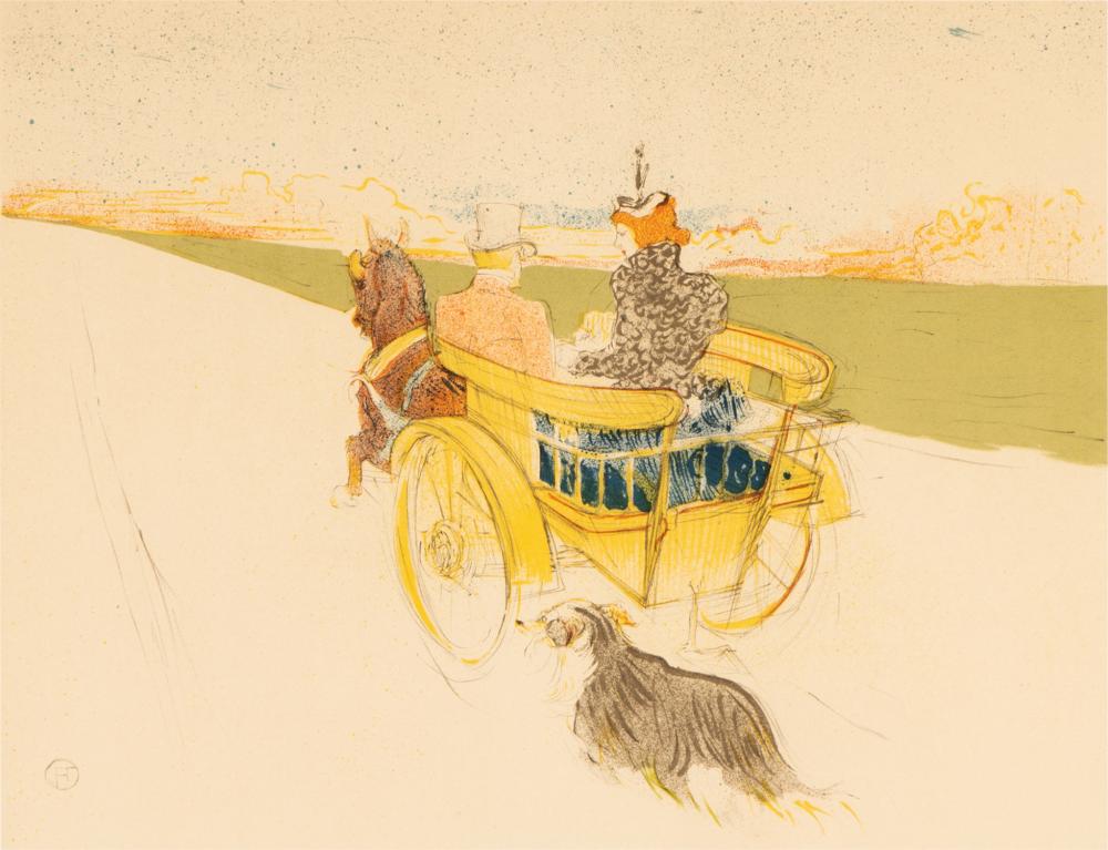 AFTER TOULOUSE-LAUTREC: COUPLE IN A