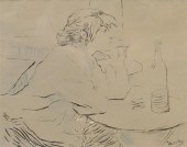 AFTER TOULOUSE-LAUTREC, WOMAN