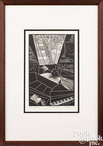 AFTER WHARTON ESHERICK, WOODBLOCK