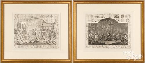 AFTER WILLIAM HOGARTH ETCHINGS,