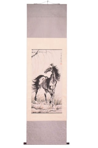 AFTER XU BEIHONG CHINESE SCROLL