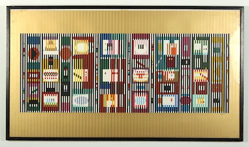 AGAM B. 1928 LARGE OPTICAL