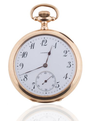 AGASSIZ GOLD OPEN FACE POCKET