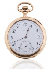 AGASSIZ GOLD OPEN FACE POCKET