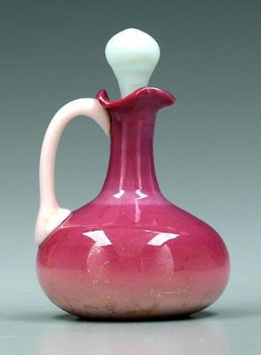 Agata peachblow cruet, glossy