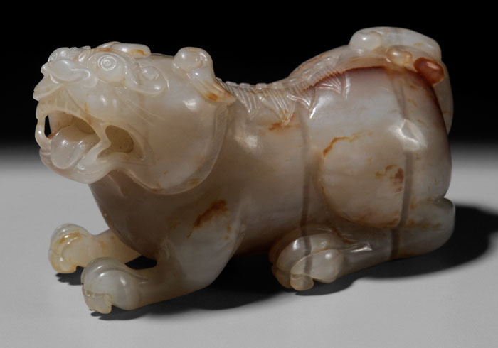 Agate Buddhist Lion Qing Dynasty,