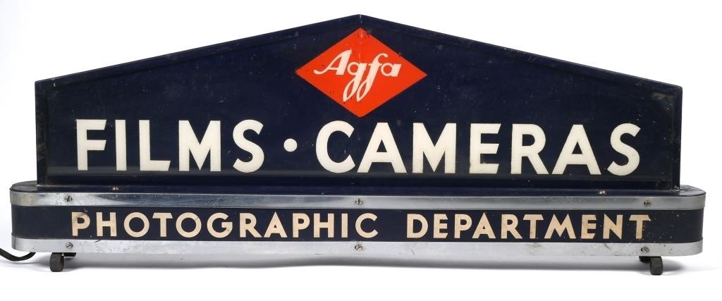AGFA FILMS CAMERAS PORCELAIN ENAMEL