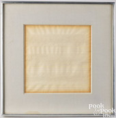 AGNES MARTIN, MIXED MEDIA ON P