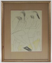 AGNES WEINRICH ABSTRACT NUDES