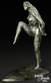 AGNES YARNALL BRONZE FIGURE OF