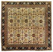 Agra carpet, purple and dark b