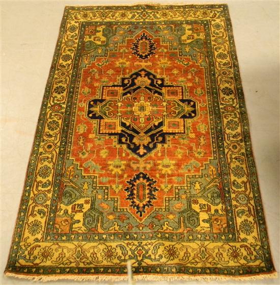 Agra Serapi  cream field with navy