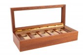 AGRESTI WOOD & GLASS WATCH BOX