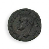 AGRIPPA ANCIENT ROMAN BRONZE C