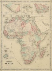A.J. JOHNSON ATLAS MAP OF AFRI