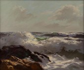 A.J. SHELTON OIL SEASCAPEAlpho